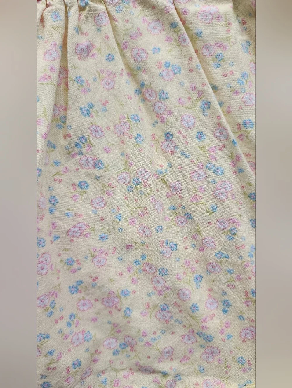 Savannah Baby 12M Yellow Floral Cotton Dress Ruffle Tiered